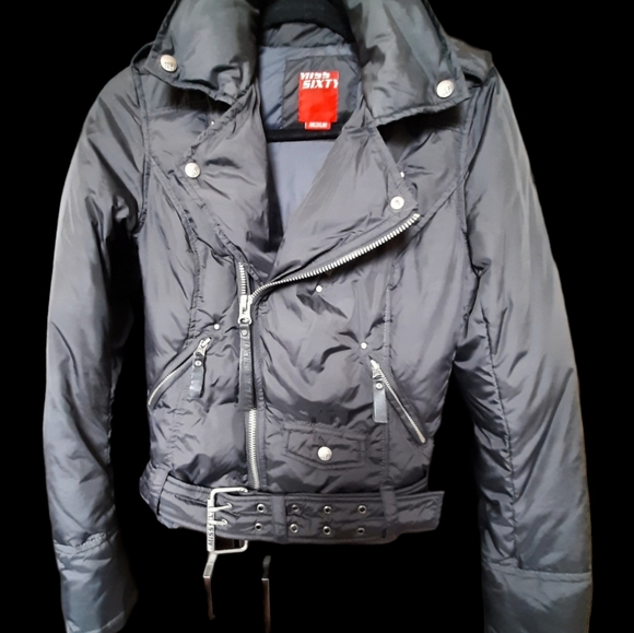 Miss Sixty black moto jacket size M - Picture 3 of 8